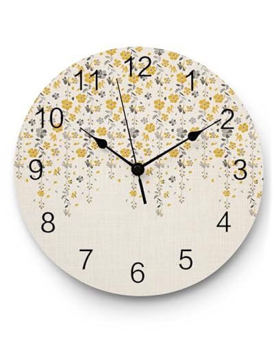 Reloj de pared redondo multicolor 10 pulgadas silencioso miniatura 1