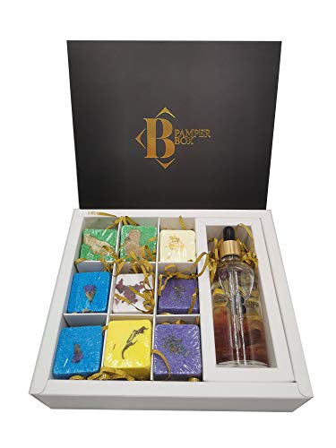 Set Of 9 Shower Steamers Aromatherapy Shower Bombs With Organic Lavender Essential Massage Oil. Sinus Clearing Relaxation Gift For Women And Men. Shower Accessories For Women