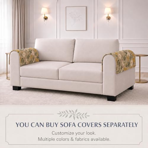Image of STITCHNEST 'Eden Weaves Collection Series' Sofa Armrest Cover | Elegant Woven Fabric, Washable & Durable for Modern Living (18 x 22 Inches)