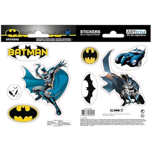 ABYstyle DC Comics - Pegatinas de 16 x 11 cm, diseño de Batman y logotipo
