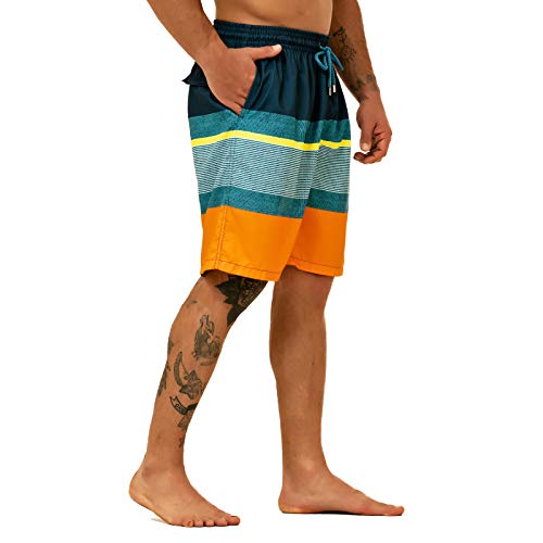 Image of KAILUA SURF Mens Swim Trunks Long, Quick Dry Mens Boardshorts, 9 Inches Inseam Mens Bathing Suits with Mesh Lining
