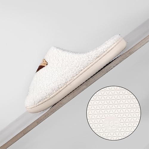 Image of Cute Animal Slippers for Women Man Cartoon Animal Slippers for Woman Fuzzy Memory Foam Winter Warm Fluffy Shoes