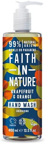 Faith in Nature Natural Grapefruit and Orange Hand Wash, 400 ml (Packaging May Vary)