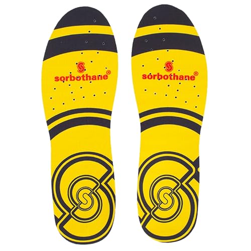 Sorbothane Double Strike Insoles, Men & Women - Shock Absorbing, 7 UK