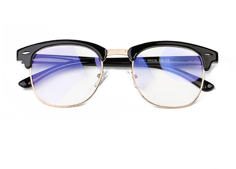 Poshh Eyewear Round Black & Gold Blue cut Blue light filtering eyeglasses for men and women | Anti-Glare Eyeglasses for men and women | 100% UV protection glasses | Computer glasses for gaming (B0BSH6XR7G) Amazon Price History, Amazon Price Tracker