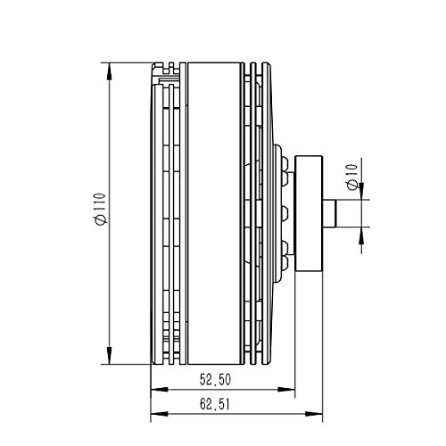 XOAR Titan Air TA110-15 KV80 Light Weight Pro TA110 Series Brushless Electric Motor for RC Multi-Rotor