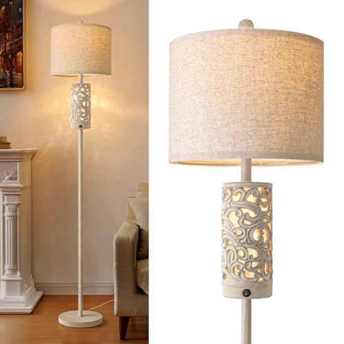 OYEARS 65“ Farmhouse Floor Lamp for Living Room, Rustic Floor