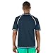 Speedo Men's Uv Swim Shirt Short Sleeve Loose Fit Easy Tee, New Navy, Uv Swim Shirt Short Sleeve Loose Fit Easy Tee