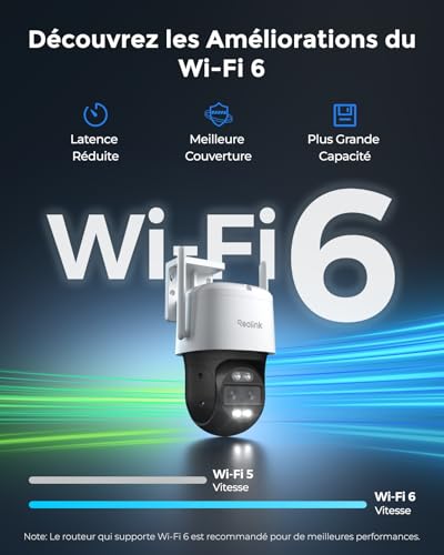 Reolink 4K PTZ Camera Surveillance WiFi Exterieure à Double Objectif, 2,4/5 GHz Wi-FI 6, Zoom 6X, Détection Personne/Véhicule/Animal, Suivi Auto, Vision Nocturne, Alimentation Plug-in, TrackMix WiFi – Image 6