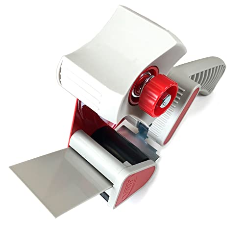 PAMPOLS Handabroller | Professioneller, robuster Abroller für Klebebänder | Für Paketbänder mit bis zu 50 mm Breite | Für den industriellen Gebrauch geeignet |Profi-Qualität | 50 mm brite