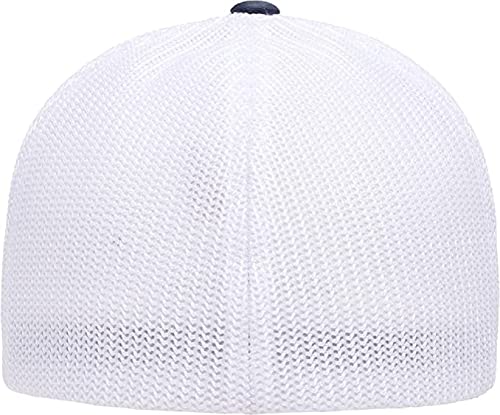 Image of Flexfit Unisex Mesh Fitted 2-Tone Trucker Hat, One Size