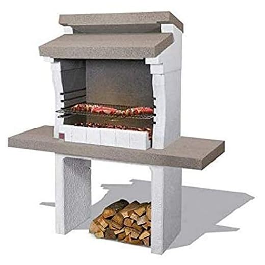 Barbecue in Cemento con Cappa e Ripiani Laterali - Sondrio