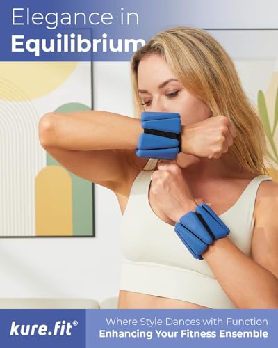 Image of Pilates Weight | Wrist & Ankle Weights for Women | Weighted Bangles | 1LB / 2LB Each (Set of 2)