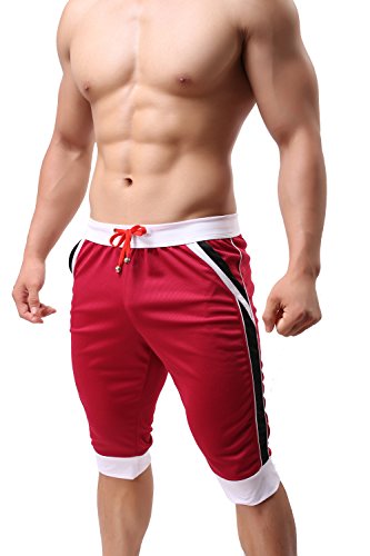 ONEFIT Men's Sport Pants Casual Medium Shorts Running Nylon Trousers4