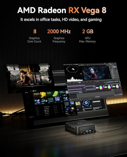 Image of KAMRUI Mini PC, AMD Ryzen 7 5700U Mini Gaming Computers(8C /16T, Max 4.3GHz), 32GB RAM 1TB SSD Micro Desktop Computer, Triple Display, WiFi 6, BT5.2, 1Gbps LAN, Small PC Office Home
