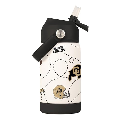 Image of Logo Brands NCAA Mascot Stainless-Steel Kids Bottle -Soft Silicone Mouthpiece, Easy To Carry, Kid-Friendly Design- Great For School & On-The-Go