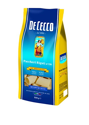 De Cecco Paccheri Rigati - Lote de 6 pastas (500 g)