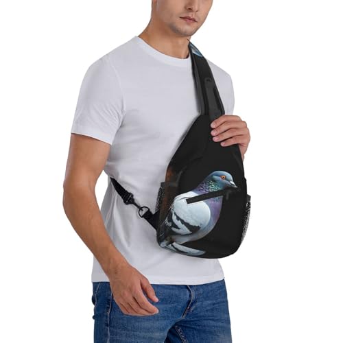 Mochila tipo sling negra para viaje y uso diario miniatura 7