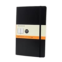 モレスキン(Moleskine) ノート クラシック ノートブック ソフトカバー 横罫 ラージサイズ(横13cm×縦21cm) ブラック QP616