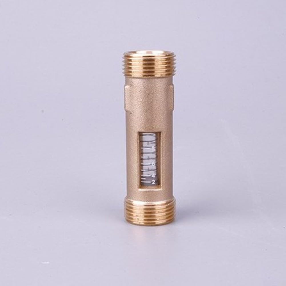 Visueller Durchflussregelventil DN25 aus Messing für HVAC, Einstellbares Kugelventil mit für skala zur Flow-Messung und Druckentlastung, 4-15L/m oder 8-30L/m(4-15L/m)