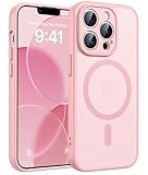 FNTCASE for iPhone 13 Pro-Max Case: Magnetic Frosted Translucent Matte Military Grade Shockproof Slim Cover | Full Covered Camera Protection | Slim Drop Proof Durable Protective Cases