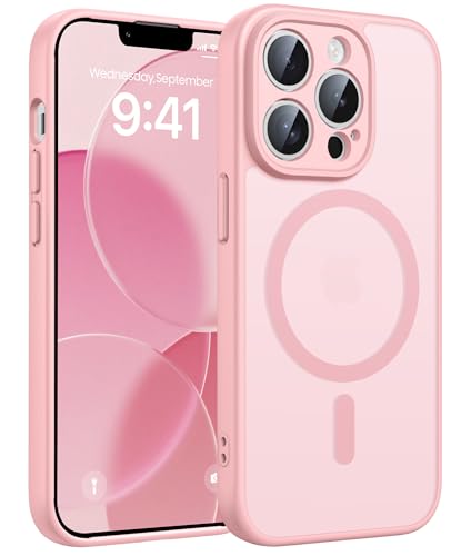 FNTCASE for iPhone 13 Pro-Max Case: Magnetic Frosted Translucent Matte Military Grade Shockproof Slim Cover | Full Covered Camera Protection | Slim Drop Proof Durable Protective Cases