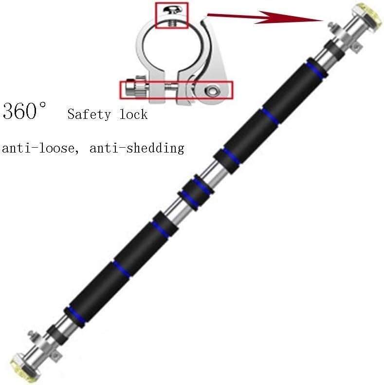 Barra de dominadas para pasillo ajustable de 105 a 140 cm sin tornillos 2