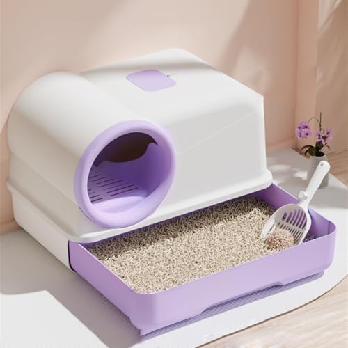 Arenero para gatos extra grande con tapa y pala miniatura 7