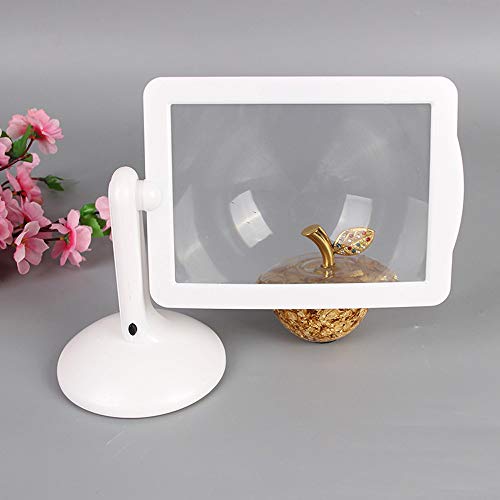 Anself 3X Lupa Brilhante LED Leitura Lupa Auxiliar Rotary Multi-função Lupa de Mesa Com Tela de Rota