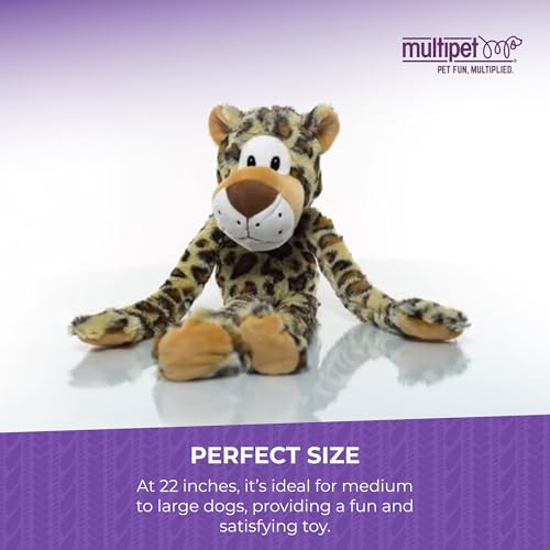 Multipets Swingin 56 cm großes Hundespielzeug aus Plüsch mit extralangen Armen und Beinen und Quietscher