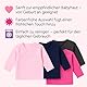 LOREZA® 5er Set Mädchen Bequeme Wickelshirts Langarm 100% Baumwolle 80 Variante 1