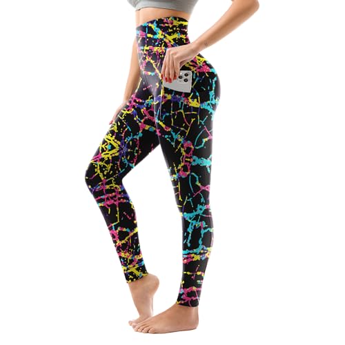 Image of SINOPHANT High Waisted Leggings with Pockets Women, Full Length Capri Buttery Soft Stretchy Yoga Pants