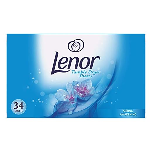 Lenor - Láminas para secadora, diseño de primavera, ayuda a proteger tu ropa, 34 hojas ( Paquete de 1)