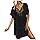 Kimono Plage Femme Robe De Grande Taille Longue Orientale Ete Fluide Kaftan Crochet Bohème Tunique Pareo Cache Maillot Bain Accessoire Qui Le Ventre Cache-Maillots Et Sarongs Boheme,01-Le Noir,M