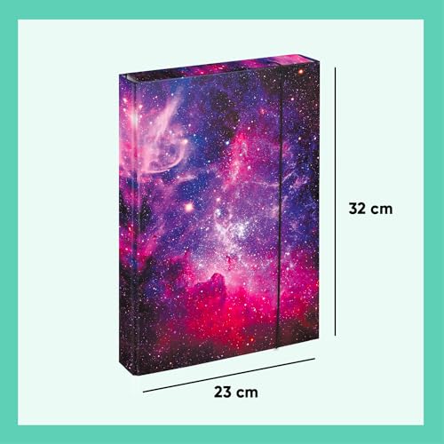 Baagl Notebook Jumbo File Box, Galaxy (A4 - Image 3