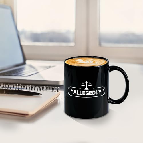 Taza de cerámica para abogados capacidad 11 oz negra miniatura 4