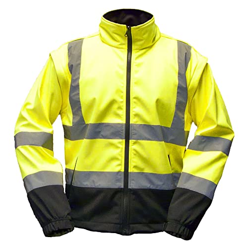 Spiewak VizGuard Performance Jacket/Liner - Softshell, HV-Yellow, 3X-Large/Long