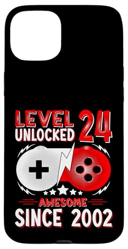 Level 24 Unlocked Birthday 24 Years Old Gifts 24th Birthday �X�}�z�P�[�X iPhone 15 Plus �p