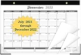 LITVZ Black and White Wall Calendar 2021-2022, 17 x 12 Large Blank Annual Yearly Planner, 18 Months...