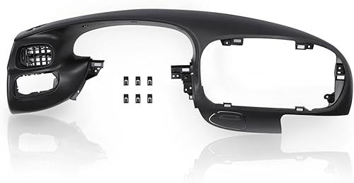 Miniatura 10 de Bisel de tablero gris grafito compatible con Ford F150 1997-2003. Compatible con Ford Expedition 1997-2003