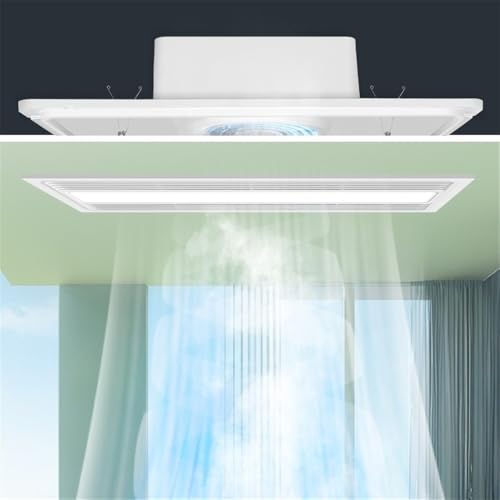 Ventilador de extracción universal para techo con iluminación 2 en 1 para baño y cocina, ventilador de alta potencia 30x60cm miniatura 3