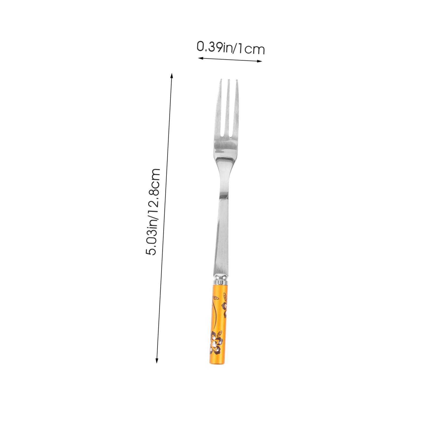 OSOLADY 5Pcs Portable Fruit Forks Lightweight Appetizer Forks for Desserts Seafood and Melons Comfortable Handle Easy to Clean for Picnics and Gatherings