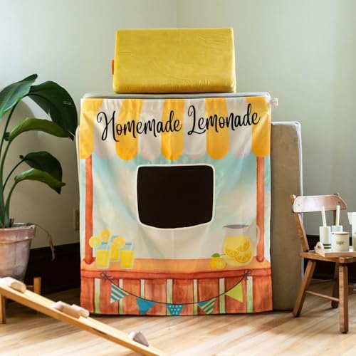 Image of Couch Swag Play Panel for Childrens Foam Sofa Kids Couch (Lemonade Stand)