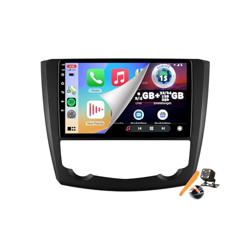 Radio 2 DIN para Kadjar 2015-2019 con Android 15.0 y pantalla táctil de 9 pulgadas Y400s