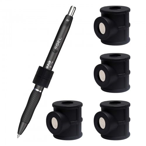 Solvio Magnetic Pen Holder for Fridge and Whiteboard, Adjustable Silicone Pen Holder Organizer - Strong Magnet Pen Holder for Pencils, Markers, Great for Office, Classroom and Workshop