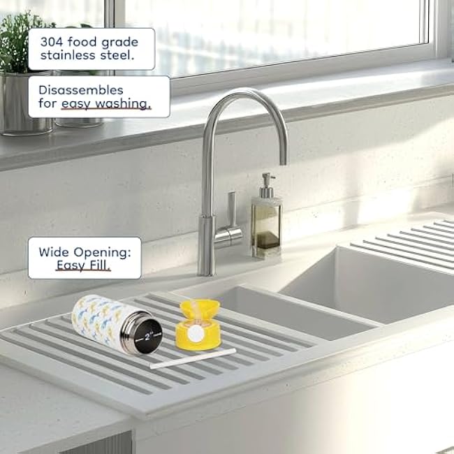 Sentimental History Buff 12oz Kids Black Bottle ¨C Classic black and white photo of Titanic's trial run ¨C Road Trip, School Lunch