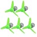 Aexit 5pcs DC Electrical equipment 3V 0.15A 19500RPM High Torque Motor 3 Vanes 80mm Dia Plastic Prop Green
