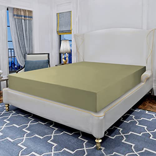 Drap housses Elegant Comfort 1500 Premium Queen sauge