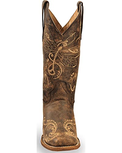 Cowboy Laarzen Vrouwen Western Laarzen Cowgirl Laarzen Dames Puntige Teen Mode Laarzen Lichtgewicht Duurzaam Western Country Laarzen Ronde Teen Mid Kalf Chunky Heel Laarzen Rijden Bruiloft Laarzen Anti Slip Pull On - Afbeelding 5