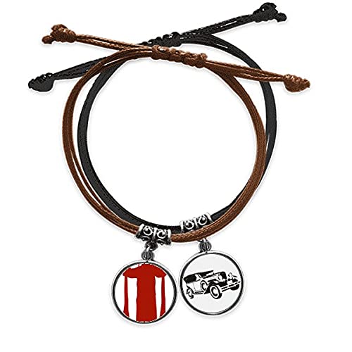 Bracelet opéra de pékin silhouette le cadeau culturel idéal en corde et cuir